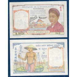 Indochine Pick N°54e, Spl Billet de banque de 1 piastre 1949