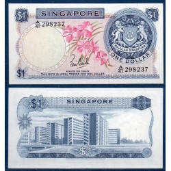 Singapour Pick N°1a, Billet de banque de 1 Dollar 1972