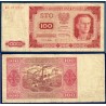 Pologne Pick N°139a, TB Billet de banque de 100 Zlotych 1948