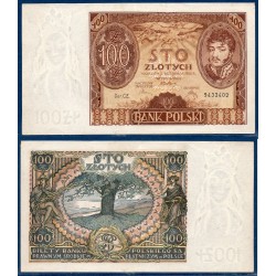 Pologne Pick N°74a, Billet de banque de 100 zlotych 1932