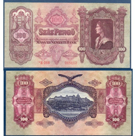 Hongrie Pick N°112, Sup Billet de banque de 100 Pengo 1930