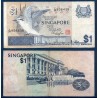 Singapour Pick N°9, Billet de banque de 1 Dollar 1976