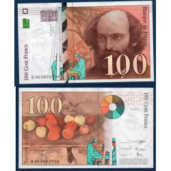 100 Francs cézanne TTB+ 1998 Billet de la banque de France