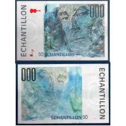 Echantillon du Maurice Ravel format 50f Neuf Billet de la banque de France