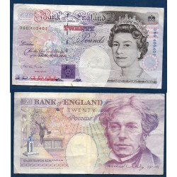 Grande Bretagne Pick N°387a, TTB Billet de banque de 20 livres 1993-1998