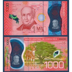 Costa Rica Pick N°280, Billet de banque de 1000 colones 2019