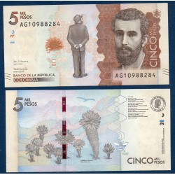 Colombie Pick N°459d, Billet de banque de 5000 Pesos 2018
