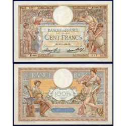 100 Francs LOM TTB 18.1.1934 Billet de la banque de France