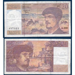 20 Francs Debussy TB 1997 Billet de la banque de France