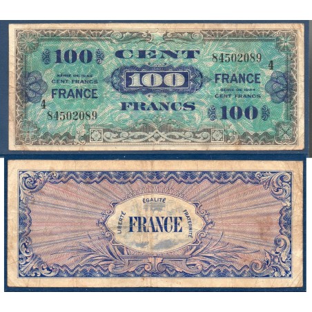 100F France série 4 TB 1945 Billet du trésor Central