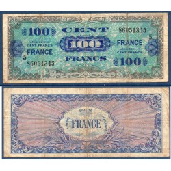 100F France série 5 TB- 1944 Billet du trésor Central