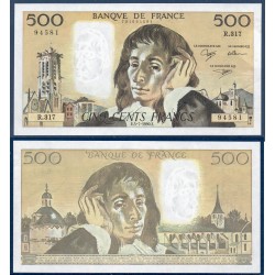 500 Francs Pascal Spl 5.7.1990 Billet de la banque de France