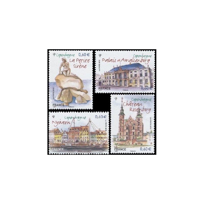 Timbre France Yvert No 4637-4640 Capitales européenes : Copenhague