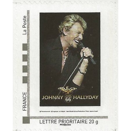 Timbre Johnny hallyday autoadhésif