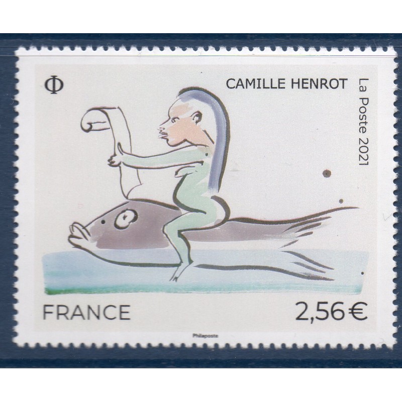 Timbre France Yvert No 5513 Camille Henrot, a mon humble avis luxe **