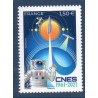 Timbre France Yvert No 5522 60 ans du CNES luxe **