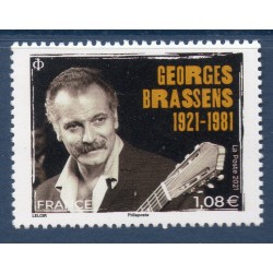 Timbre France Yvert No 5531 Georges Brassens luxe **
