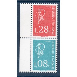 Timbre France Yvert No 5535-5536 marianne de bequet petits formats en paire luxe **