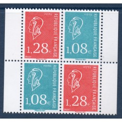 Timbre France Yvert No 5535-5536 marianne de bequet petits formats en bloc de 4 luxe **