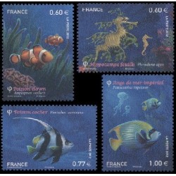 Timbre France Yvert No 4646-4649 Les poissons tropicaux