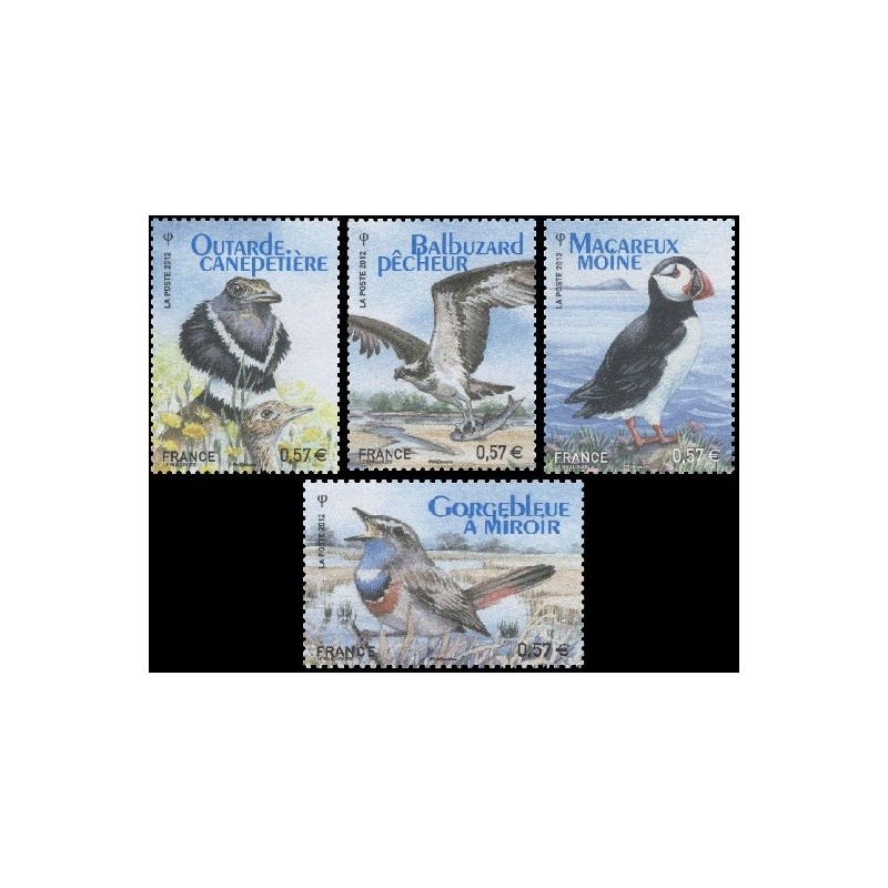 Timbre France Yvert No 4656-4659 Ligue de protection des Oiseaux