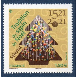 Timbre France Yvert No 5544 Sapin de Noel de Selestat luxe **