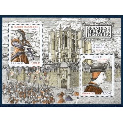 Bloc Feuillet France Yvert F5540 grandes heures de l'histoire de france luxe **