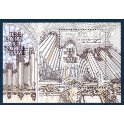 Bloc Feuillet France Yvert F5568 Grandes orgues de Notre-Dame luxe **
