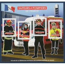 Bloc Feuillet France Yvert F5584 Federation des sapeurs pompiers luxe **