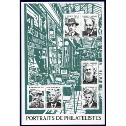 Bloc Feuillet France Yvert F5601 Portraits de Philatelistes 2022 luxe **