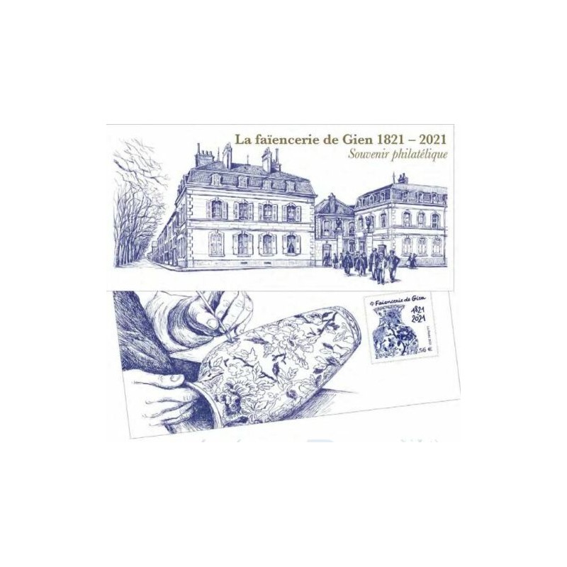 Bloc Souvenir 179 faience de Gien neuf luxe**