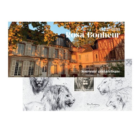 Bloc Souvenir 191 Rosa Bonheur, le lion neuf luxe **