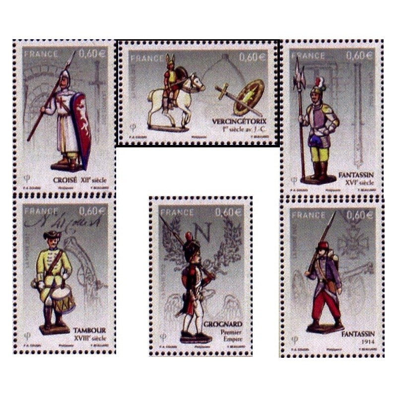 Timbre France Yvert No 4665-4670 Les soldats de plomb