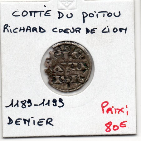 Comté de Poitou, Richard Coeur de Lion (1189-1199) Denier