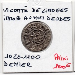 Limousin,Limoges, immobilisé au nom d'Eudes (1020-1100) Denier