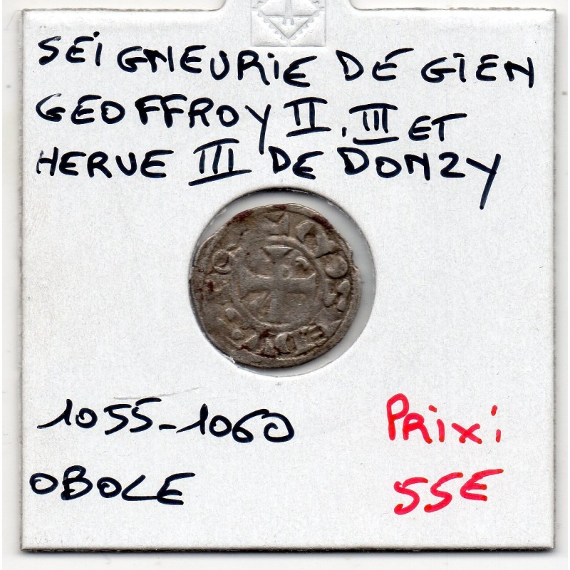 Berry, Seigneurie de Gien, Geoffroy II, III et Herve II de Donzy (1055-1160) Obole