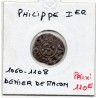 Denier de macon 2eme type Philippe 1er (1060-1108) pièce de monnaie royale