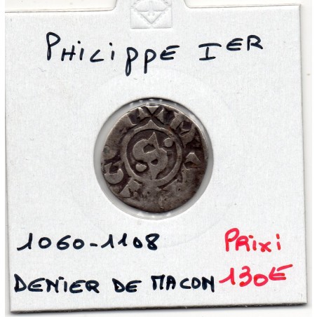 Denier de macon 2eme type Philippe 1er (1060-1108) pièce de monnaie royale