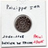 Denier de macon 2eme type Philippe 1er (1060-1108) pièce de monnaie royale