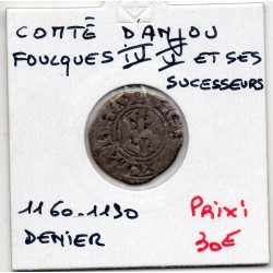 comté d'Anjou, Foulques IV, V et ses successeurs, (1160-1190) Denier