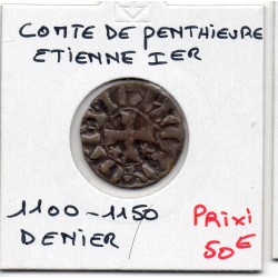 Bretagne, comté de Penthievre, patine ++ Etienne 1er (1100-1150) Denier