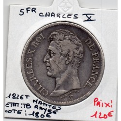 5 francs Charles X 1826 T...