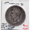5 francs Charles X 1826 T Nantes TB rayée, France pièce de monnaie