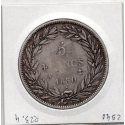 5 francs Louis Philippe sans I 1830 A tranche creux TB+, France pièce de monnaie