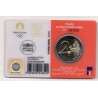 2 euro commémorative France 2022 Jeux olympique Paris blister Rouge piece de monnaie €