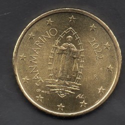 Pièce 50 centimes de rouleau Saint-Marin 2022