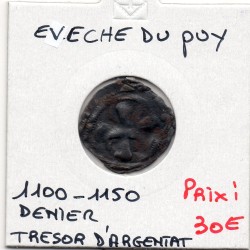 Auvergne, évêché du Puy, anonyme (1000-1150) denier du trésor d'Argentat