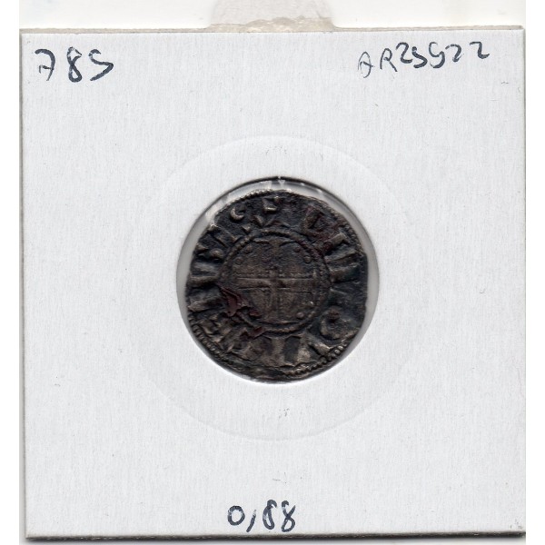 Limousin, Abbaye Saint Martial de Limoges, anonyme (1106-1150) Denier du trésor d'Argentat