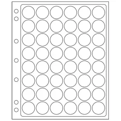 Feuilles ENCAP 23mm, transparentes pour 48 Pièces 23mm en capsules