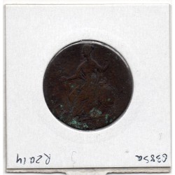 Grande Bretagne 1/2 Penny 1775 B, KM 601 pièce de monnaie